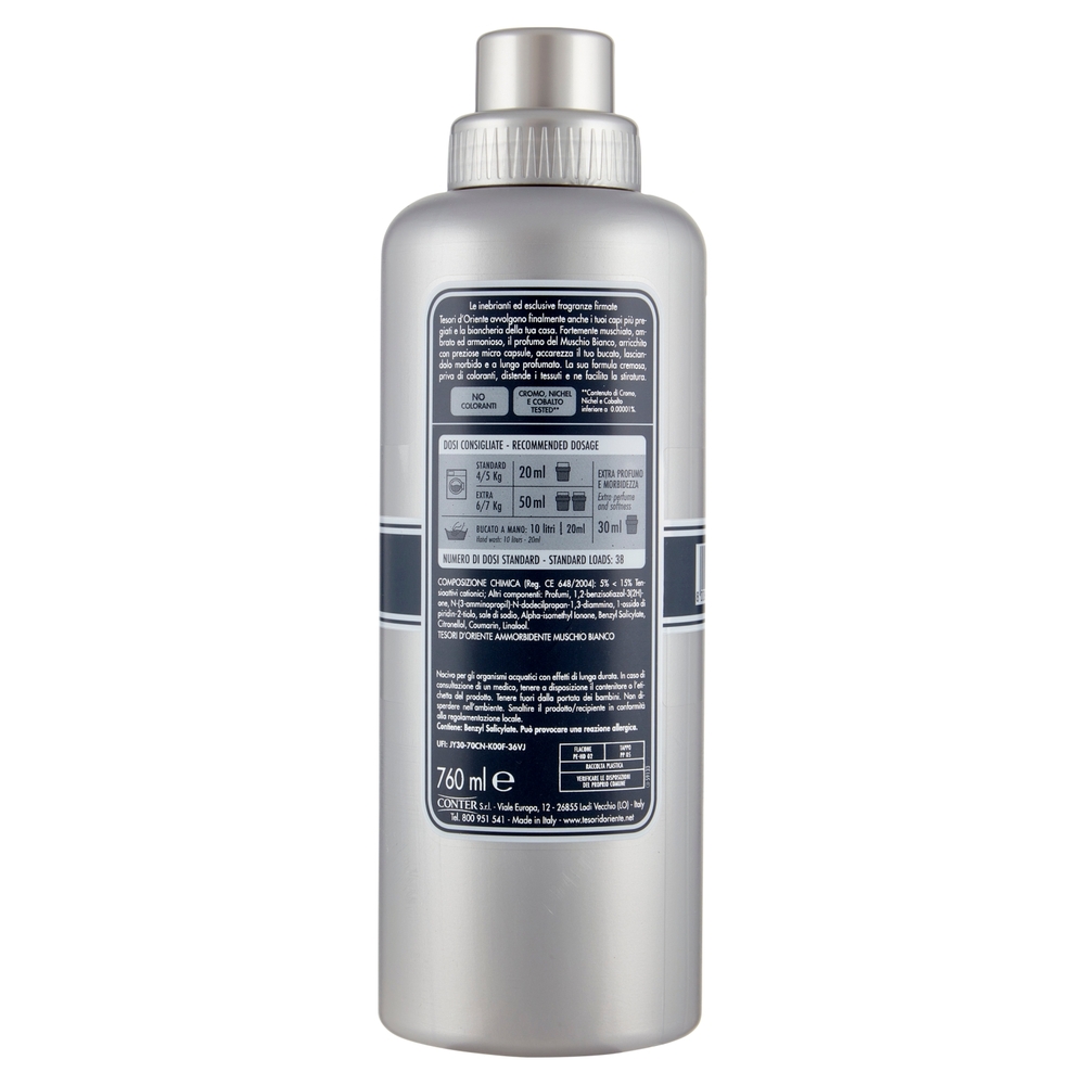 Tesori d'Oriente Muschio Bianco Ammorbidente Aromatico 760 ml